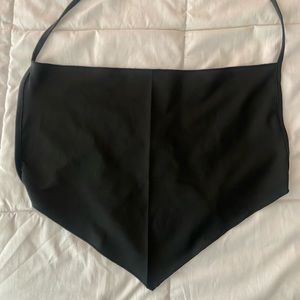 black trendy bandana top